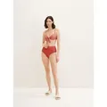 TOM TAILOR Bikini-Hose Hoch geschnittene Bikinihose (1-St) rot 36