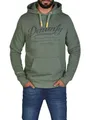 DENIMFY Hoodie Herren Regular Fit DFArno Kapuzenpullover Pullover Print Grün 3XL, Größe:3XL, Farbe:Forest Green