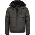 Alessandro Salvarini Herren Winterjacke AS-281 mit Teddyfell & abnehmbarer Kapuze