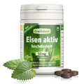 Eisen aktiv hochdosiert 50mg - 120 Tabletten vegan. Eisenbisglycinat - gut ve...