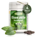 Eisen aktiv, 50 mg, extra hochdosiert, 120 Tabletten. Vegan.