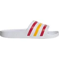adidas Adilette Aqua Slides ftwr white-team power red 2-crew yellow (01F7) 12