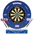 🎯 ✅ WINMAU Bristle Steel Dart Board Dartboard Blade 6 PDC Surround Blue Set