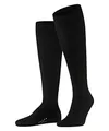 FALKE Herren Kniestrümpfe Airport M Kh Wolle Baumwolle lang einfarbig 1 Paar, Grau Anthracite Melange 3080, 43-44