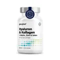 Hyaluron + Kollagen - 180 Kapseln mit Biotin, Zink & Selen - Haut & Haar Komplex