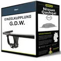 Starre Anhängerkupplung für NISSAN Qashqai 06- I Typ J10/JJ10E G.D.W. NEU