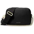 Michael Kors Leder-Umhängetasche in Schwarz - (B)19 x (H)12 x (T)8 cm