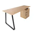 Riess Ambiente Industrial Schreibtisch Studio 160cm Eichenoptik mit 3 Schubladen Tisch Bürotisch Schminktisch