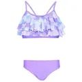 Aquarti Bustier-Bikini Aquarti Mädchen Bikini Set Bustier Bikinislip Zweiteiliger Badeanzug lila 134