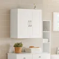 SoBuy Hängeschrank mit zwei Türen,Wandschrank,Badschrank,Küchenschrank,FRG231-W