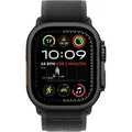 Watch Ultra 2, Smartwatch schwarz, 49 mm, Trail Loop schwarz M/L, Titangehäuse, Cellular