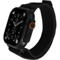  neuwertig - Apple Watch Ultra 2 - 49 mm - Titan Schwarz - Trail Loop - Stoff - Schwarz  - Ba...
