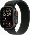 Apple Watch Ultra 2 GPS + Cellular 49mm Black Titanium mit schwarzem Trail Loop medium-large
