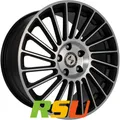 4x Etabeta Venti-R black matt polish 7.5x18" ET51 LK5 112 ML 57.1 Alufelgen 1...