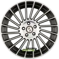 4x Etabeta Venti-R black matt polish 7.5x18 ET51 - LK5/112 ML57.1 Felge Alu