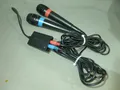 Original. Sony SingStar: Mikrofone + AD für PS2/PS3 kabelgebunden PS 2 3