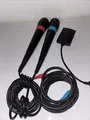 Original Sony PlayStation 2 Singstar Mikrofone inkl. USB-Converter PS2 ✅Top