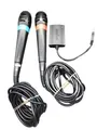 2x Zwei Singstar Mikrofone mit USB Adapter für Sony Playstation 2 PS2