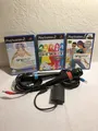 SingStar Mikrofone PS2 Playstation 2 + Adapter + 3 Spiele - Getestet