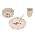 LÄSSIG Kindergeschirr Set (Teller, Becher, Schälchen, Löffel) ohne , BPA-frei, für Spülmaschine und Mikrowelle/ Dish Set Little Mateys royal blue