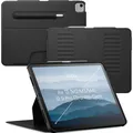 Zugu CASE iPad Air Hülle 13 Zoll M4 2026 & M3 2025 & M2 2024 / iPad Pro 12.9 (3rd/4th Gen), schlanke Schutzhülle 10 Winkel-Ständer magnetisch, Aufladen iPad Stiftes Auto Sleep/Wake Up [ Schwarz ]