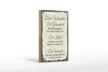 Femer GmbH Holzbild Spruch 3 Wünsche Gelassenheit Kraft 12x18 cm, Sprüche Zitate Lustiges (1 St), Glatte Holzfaserplatte (MDF), vorn beschichtet