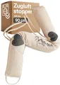 Praknu Zugluftstopper 90cm - Waschbarer Bezug - Energiesparend - Extra Schwer - Für Türen und Fenster - Beige
