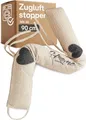 Praknu Zugluftstopper 90cm - Waschbar - Extra Schwer - Für Türen und Fenster - Beige, Einzeln, 1-tlg., Einzelartikel, Effektiver Kältestopp vor Zugluft unter der Tür - Wärmedämmung