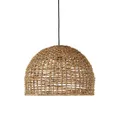 Hängelampe Cebu Outdoor Natural, geflochten aus Lampakanay von PR Home
