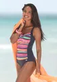 Badeanzug "Rainbow", mit Vordermieder und Shaping-Effekt, Gr. 38 - Cup E, bunt-gestreift Cup E