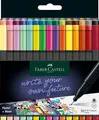 Faber-Castell 151630 - Grip Finepen, Fineliner, mit metallgefasster Faserspitze