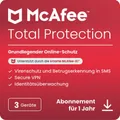 McAfee Total Protection - Abonnement-Lizenz (1 Jahr) - 3 Geräte - Download - Win, Mac, Android, iOS - Deutsch - R