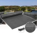Zaunblende 150g/m² Sichtschutz wetterfest, Gartenzaun Windschutz mit Kabelbinder