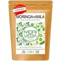 Moringa+Amla Kapseln I Immunsystem & Energie I Moringa Oleifera Blattpulver & natürliches Vitamin C aus Amla (Amalaki) I vegan I 120Stk. von Moriveda