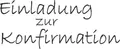 Heyda Stempel Motivstempel 'Einladung zur Konfirmation' 6,8x2,8cm.