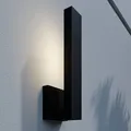 Lindby LED Wandleuchte außen 'Isadore' (spritzwassergeschützt (Modern) in Schwar
