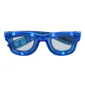 Boland - LED Partybrille Blink mit Licht, Brille inkl. Batterien für Festival, Karneval oder Mottoparty, Blau