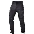 Trilobite Acid Scrambler Doublelayer Motorrad Jeans, schwarz, Größe 30 32 für Männer