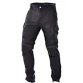 Trilobite Motorradhose Acid Scrambler Doublelayer Motorrad Jeans Knieprotektoren enthalten schwarz 30/32