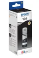 Original Epson Tintenflasche 104, Einzelpack, schwarz 500376
