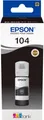 Epson C13T00P140 104 EcoTank Nachfülltinte Original Schwarz 65ml