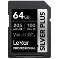 Lexar SD Silver Plus UHS-1 V30 R205/W150MB/s  64 GB