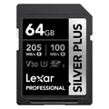 Lexar Professional Silver Plus (64 GB, SDXC, U3, UHS-I) (LSDSIPL064G-BNNNU)