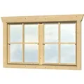 Skan Holz Doppelfenster BxH 2 x 57,5 x 70,5 cm für 28 mm Häuser
