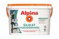 Alpina Silikat Fassadenfarbe – weiß – für hochwertige Anstriche auf mineralischen Untergründen – ergiebig, geruchsarm & wetterbeständig – 10 Liter