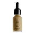 NYX Professional Makeup Total Control Drop Foundation, Präzise Dosierung, Aufbaubare Deckkraft, Langanhaltend, Vegane Formel, Mattes Finish, Farbton: Cappuccino