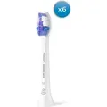 Philips Sensitive HX6056/87 Bürstenköpfe (6er-Pack) - Weiß