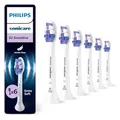 Philips Sonicare S2 Sensitive, Original Ersatzbürstenköpfe, Weiß, 6er-Pack, HX6056/87