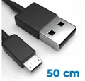Justcom BQ Aquaris E5 HD Ubuntu Edition USB-Kabel, Micro-USB, USB-A (50 cm), Schnellladekabel, Datenkabel, Handy, Tablet