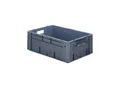 Transportbehälter L600xB400xH210mm blau PP Schwerlast Durchfassgr.Seitenw.geschl ; LA-KA-PE (VTK 600/210-0 BLAU)